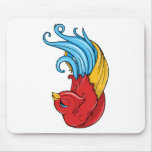 Bird 10 ~ Vintage Forties Tattoo Bird Art Mousepads