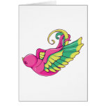 Bird 4 ~ Vintage Forties Tattoo Bird Art Greeting Card