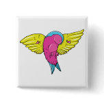 Bird 5 ~ Vintage Forties Tattoo Bird Art Pins
