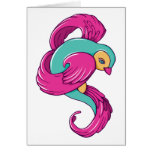 Bird 6 ~ Vintage Forties Tattoo Bird Art Greeting Card