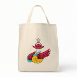 Bird 7 ~ Vintage Forties Tattoo Bird Art Canvas Bags