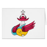 Bird 7 ~ Vintage Forties Tattoo Bird Art Card