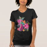 bird and flowers t shirts