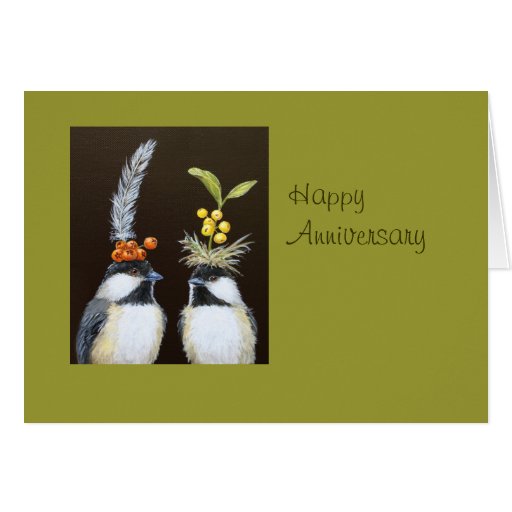 bird anniversary card from all of us