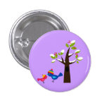 Bird Birds Mom Kid Family Tree Cute Cartoon Animal Pinback Buttons
