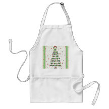 Bird Christmas Tree Apron