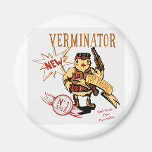Bird Exterminator ~ Pest Extermination Funny Gift Fridge Magnet