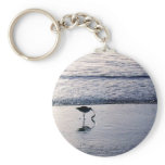 Bird Fishing Water Silhouette Key Chain