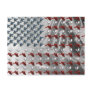 Bird Flying American Flag Post Card