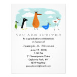 Bird Grads Celebration Announcement invitations