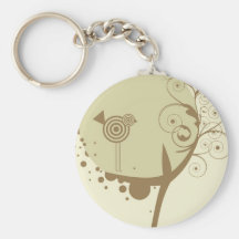 Bird House Key Chain