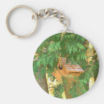 Bird House Key Chain