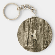 Bird House Keychain
