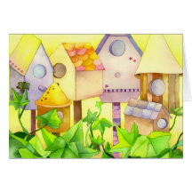 Bird Houses Change of Address Announcement Cards