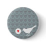 Bird in Love button badge