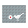 Bird in Love postcard