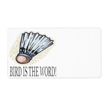 Bird Is The Word Custom Shipping Labels