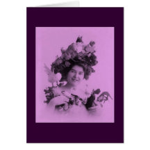 "Bird Lady" c1902 Cards