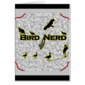 Bird Nerd Silhouette cards