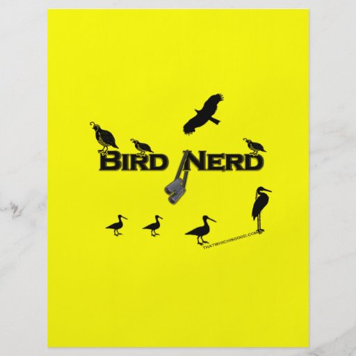 Bird Nerd Silhouette Custom Flyer
