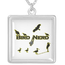Bird Nerd Silhouette Custom Jewelry