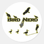 Bird Nerd Silhouette Stickers