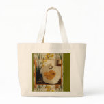 Bird of Amber Gold Tea Cozy Large Tote Bag