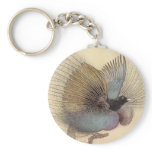 Bird of Paradise Art Illustration Keychain
