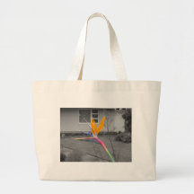Bird of paradise canvas bags