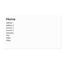 Bird of Paradise -- customizable business card