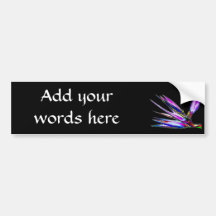 Bird of Paradise Flower (Coloured Foil Effect) Bumper Sticker