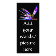 Bird of Paradise Flower (Coloured Foil Effect) Custom Rack Cards