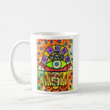 Bird Of Paradise Hamsa Coffee Mug