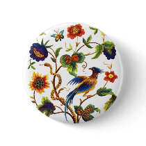 Bird of Paradise Jacobean Embroidery