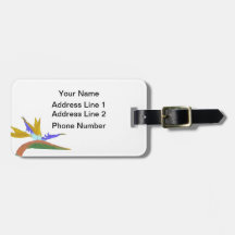 Bird Of Paradise Luggage Tag