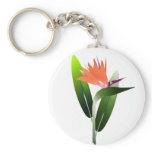 Bird of Paradise Silk Screen keychains