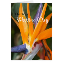 Bird of Paradise Wedding Greeting Card cards