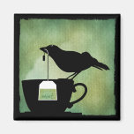 Bird on a Teacup Magnet