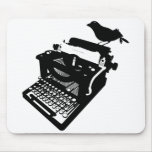 Bird on a Typewriter Mousepad