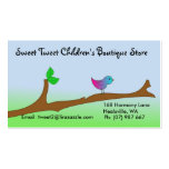 Bird on branch business card
