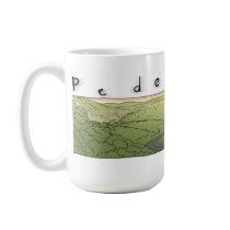 Bird over Landscape Mugs