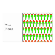 Bird Pattern. Parakeets. Business Card