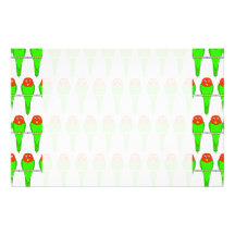 Bird Pattern. Parakeets. Stationery