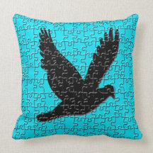 Bird puzzle American MoJo Pillow