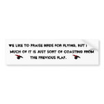 bird quote bumper stickers