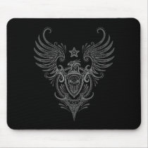 Bird & Shield Sugar Skull (dark) Mousepad