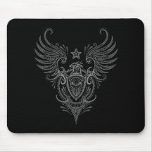 Bird & Shield Sugar Skull (dark) Mousepad