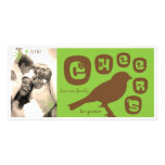 Bird Silhouette Photo Card / Green & Brown photo cards
