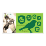 Bird Silhouette Photo Card / Green Tonal