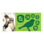 Bird Silhouette Photo Card / Green Tonal